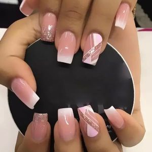 Press on nails short nails glue on nails acrylic nails fake nails